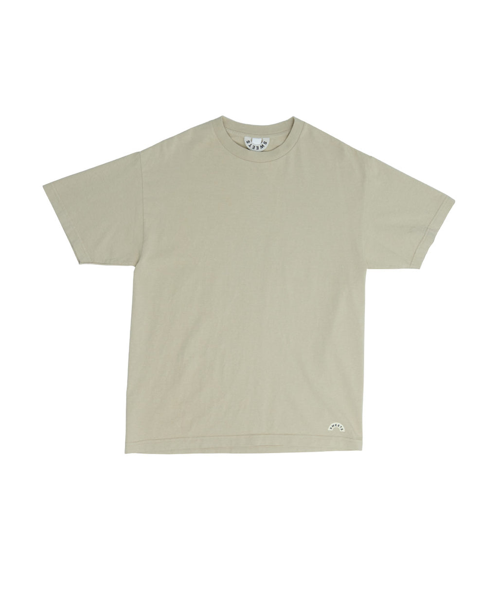 Los Angeles Printed Oversized Tee Beige